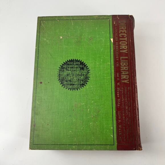 1934 Los Angeles CA City Directory POOR Ancestry Genealogy Antique Vtg Reference - Picture 3 of 15